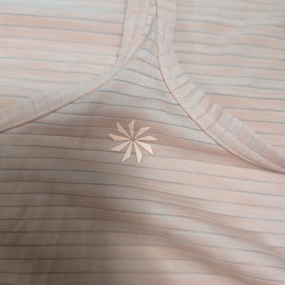 Athleta Light Coral Ribbed Racerback Tank Top - Picture 4 of 5